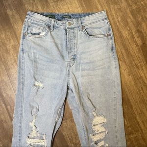 High waisted mom jeans